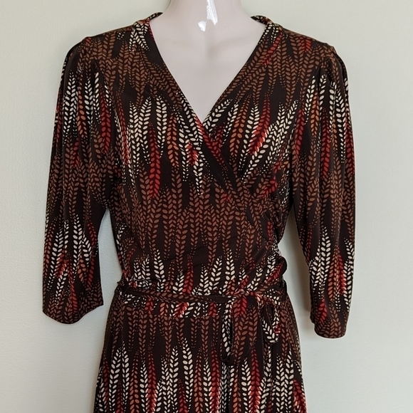 Laundry SHELLI SEGAL Faux Wrap Dress 10 - Picture 3 of 9